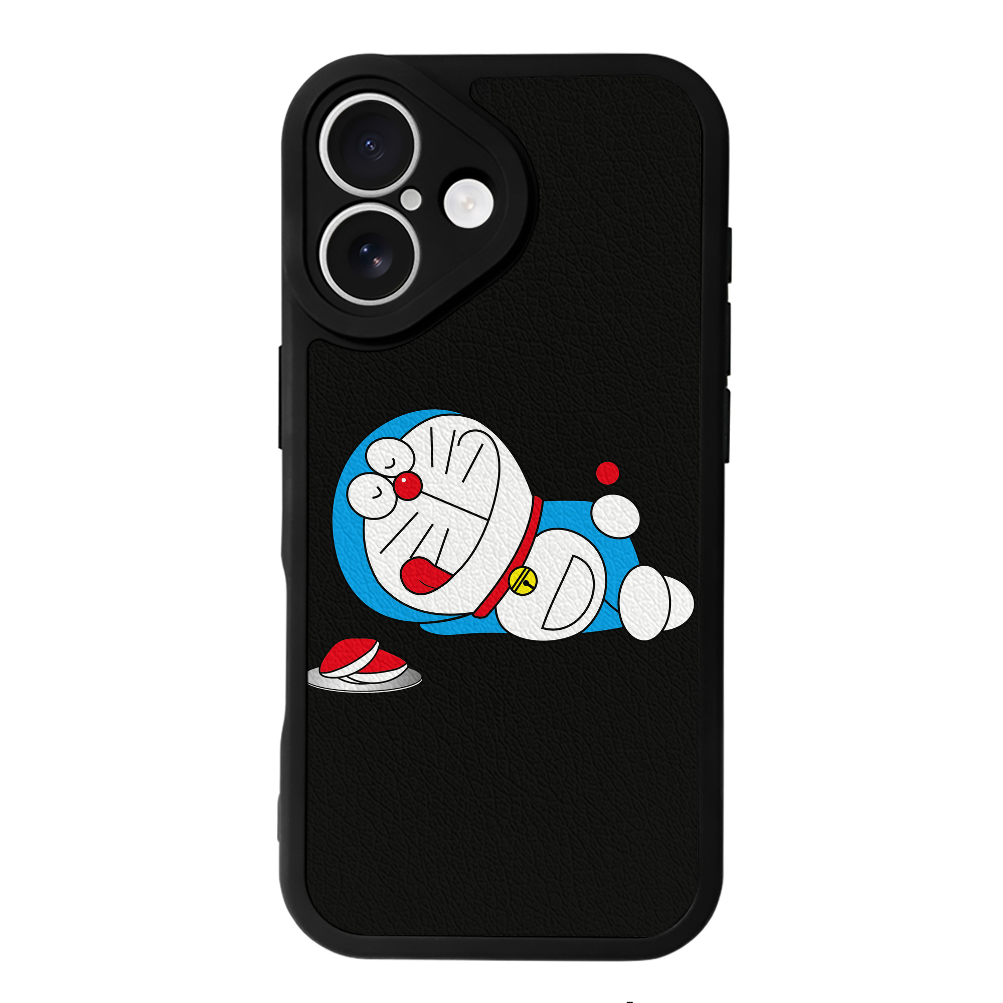 （画像用） ドラえもん Doraemon 【iPhone 16シリーズ対応】シリコンスマホケース（レザー調） 材質：シリコン